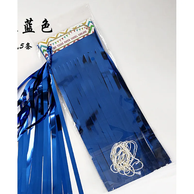 Hot Sale Birthday Party Decoration Balloon Accessories Foil Tassels for Party Decorations