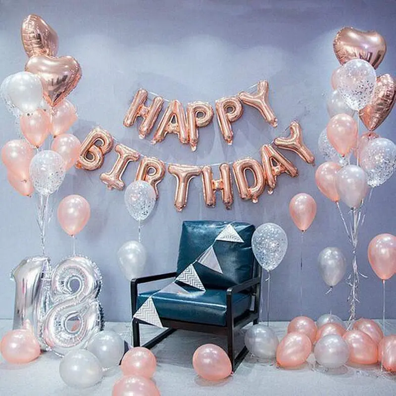 4PCS White Baby Shower Box Transparent Balloon set Gift gifts letter Boy Box For Baby Shower Decorations Birthday Party Supplies