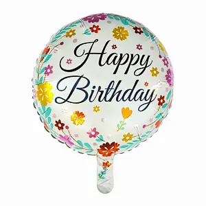 18inch Happy Birthday Foil Balloon  Balloon  for Baby Girl Happy Birthday  Party Decoration