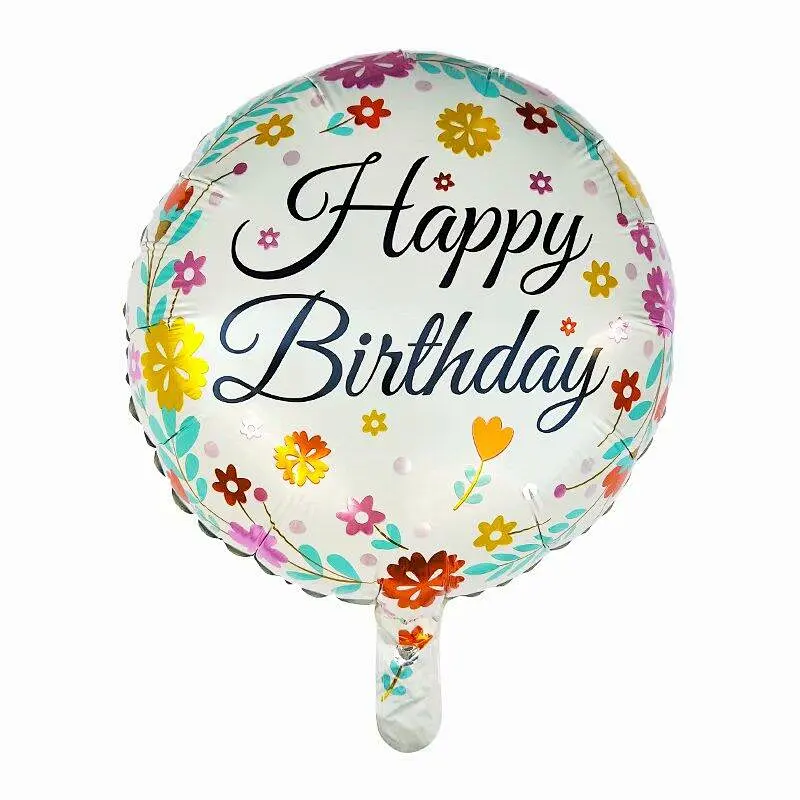 18inch Happy Birthday Foil Balloon  Balloon  for Baby Girl Happy Birthday  Party Decoration