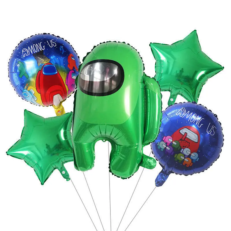 Among Us Game Theme Balloon Set Globos Kids Toys Balloons For Birthday Party Decoration Supplies
