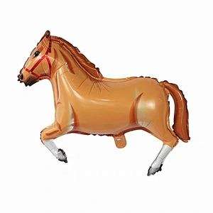 Wholesale Horse Shaped Foil Balloon Cartoon Animal Foil Balloons Galloping Horse For Children's Birthday Party Decoration Toys