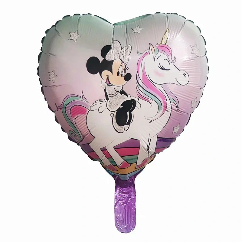 Hot Sales 18 Inch Mickey Minnie Mouse Globos Cartoon Round Heart Foil Balloon Kid's Birthday Party Decorations Toys Balloons