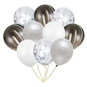 10pcs 12 inch Colorful Marble Confetti Latex Balloons Wedding Birthday Party Decoration Globos