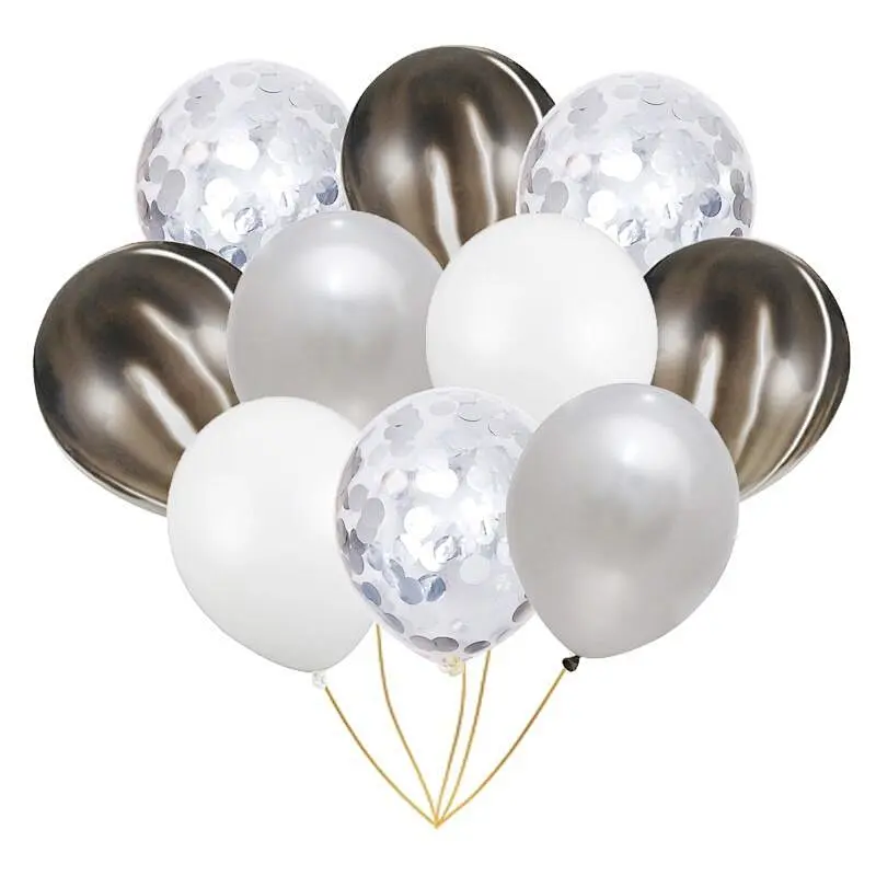 10pcs 12 inch Colorful Marble Confetti Latex Balloons Wedding Birthday Party Decoration Globos