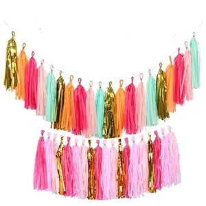 Balloons Glitter Paper Tassel For Party Decoration Supplies Balloon Accessories