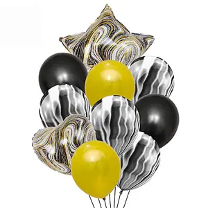 18 Inch Agate Confetti Birthday Balloon Set Agate Aluminum Balloon Set For Wedding Ceremony Party Decoration