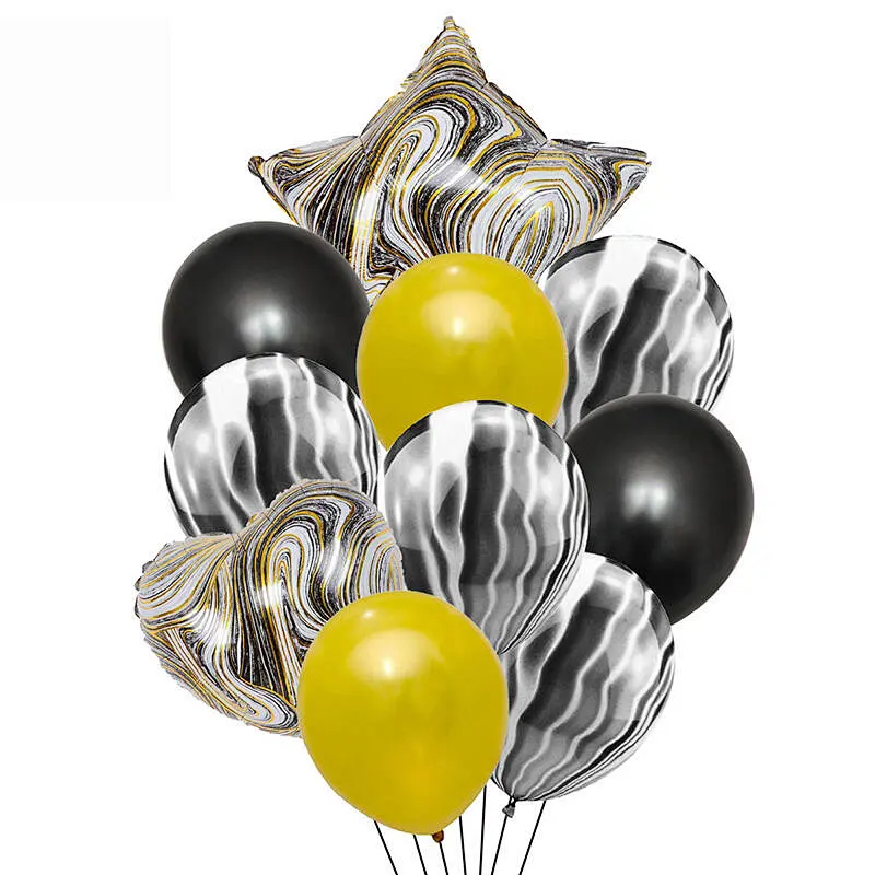 18 Inch Agate Confetti Birthday Balloon Set Agate Aluminum Balloon Set For Wedding Ceremony Party Decoration