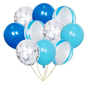 10pcs 12 inch Colorful Marble Confetti Latex Balloons Wedding Birthday Party Decoration Globos