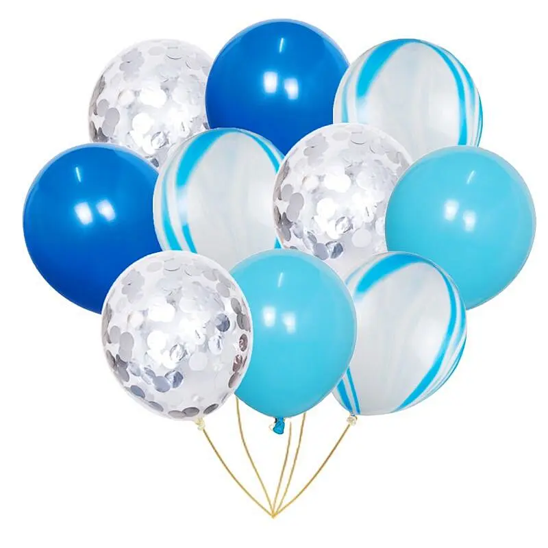 10pcs 12 inch Colorful Marble Confetti Latex Balloons Wedding Birthday Party Decoration Globos