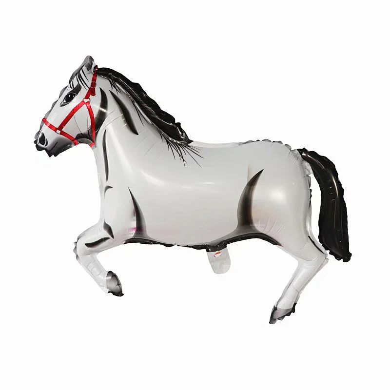 New Design Cartoon Animal Foil Balloon Horse Shaped Balloons Children's Birthday Party Decoration Toys