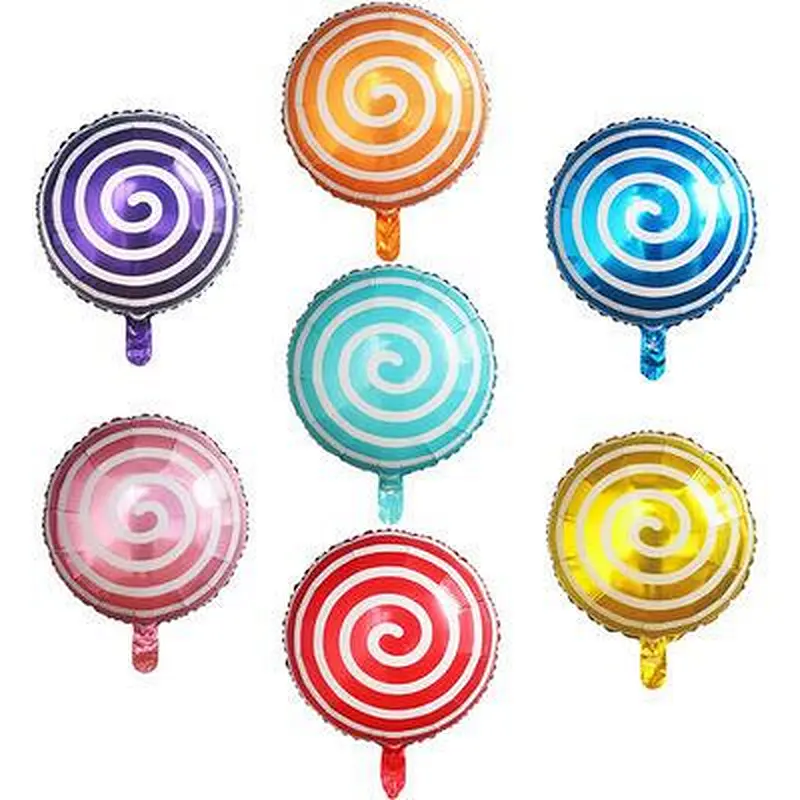 18 Inch Lollipop Windmill Striped Helium Foil Balloon Baby Shower Birthday Party Decoration Candy Balloon