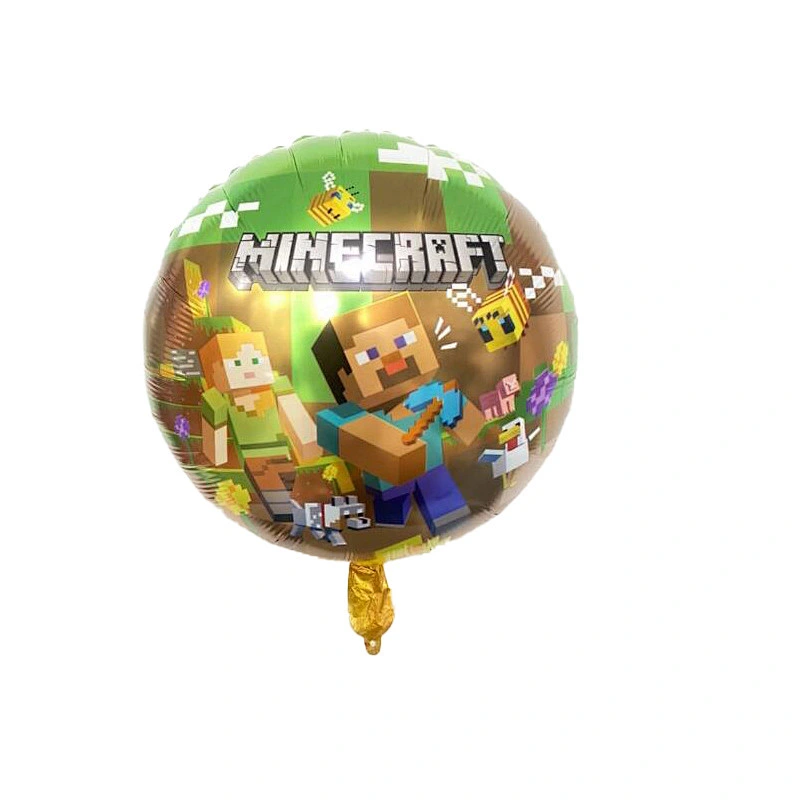 New Design 18-inch Creeper Game Balloon Cartoon Game Mine World Superman Aluminum Foil Balloon Wholesale