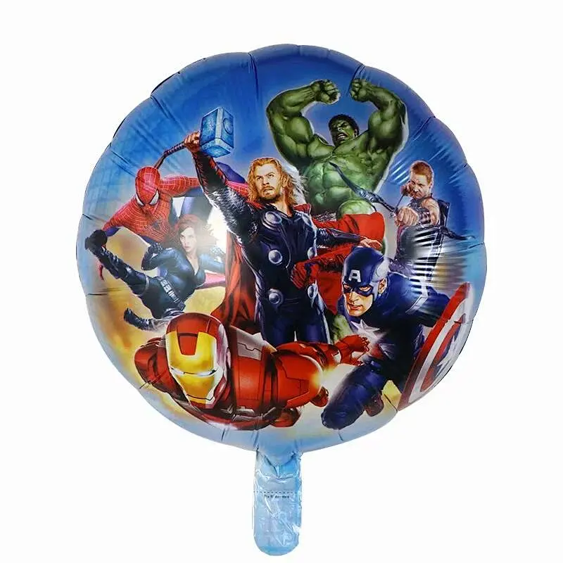 18 Inch Super Hero Balloon The Avengers Spider Man Iron Man Captain America Foil Balloon Children's Birthday Party Supplies