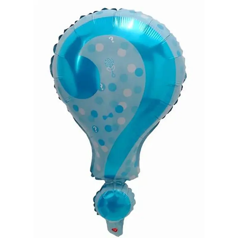 5pcs gender reveal foil helium balloons, boy or girl he or she gender reveal party supplies for baby shower balloon set