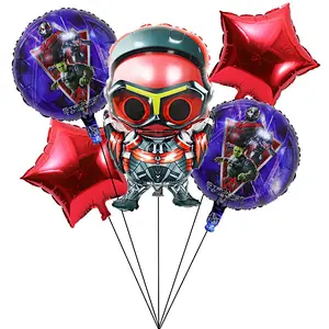 Hot Selling Cartoon Super Hero Balloon Set 5Pcs Party Decoration Supplies Super Hero Dream Balloon Five Piece Set Balloon