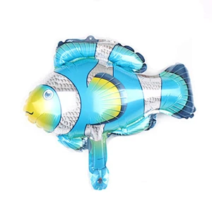 Mini trumpet ocean dolphin hippocampus fish aluminum film birthday party decoration layout wedding wedding room balloon
