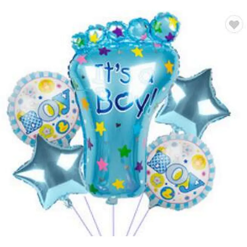 New Design Baby Shower Party Decoration Balloon Set Baby Girl or Boy Baptism Birthday 5pcs Balloon Set