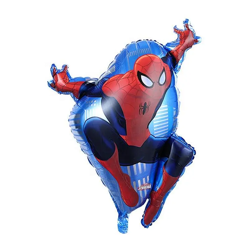 SuperHero Cartoon Character Shape Helium Foil Balloons Mutl Color SpiderMan Hero Mylar Golbos for Party Wedding Decoration