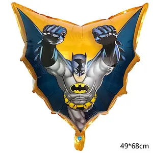 New Batman Aluminum Foil Superhero Balloon Cartoon Batman Kids Birthday Party Decoration Balloon Set