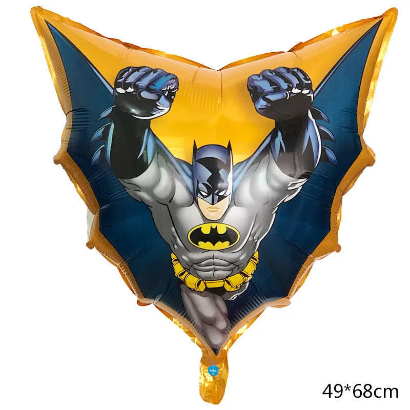 New Batman Aluminum Foil Superhero Balloon Cartoon Batman Kids Birthday Party Decoration Balloon Set