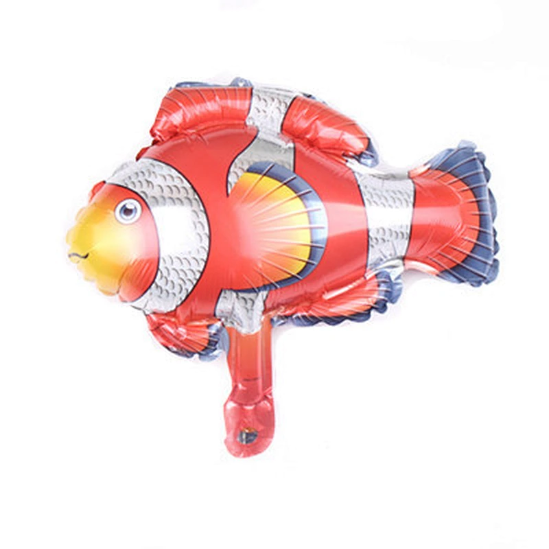 Mini trumpet ocean dolphin hippocampus fish aluminum film birthday party decoration layout wedding wedding room balloon