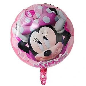 Hot Sales 18 Inch Mickey Minnie Mouse Globos Cartoon Round Heart Foil Balloon Kid's Birthday Party Decorations Toys Balloons
