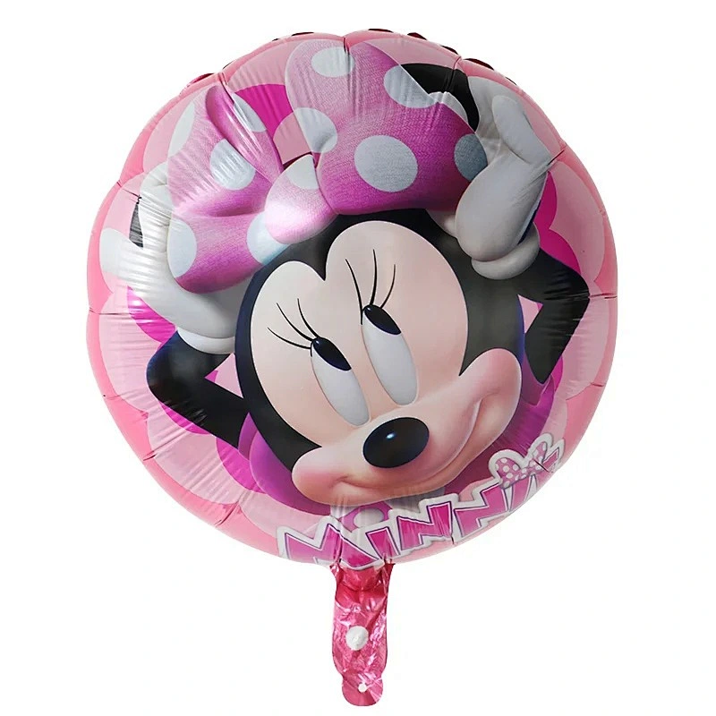 Hot Sales 18 Inch Mickey Minnie Mouse Globos Cartoon Round Heart Foil Balloon Kid's Birthday Party Decorations Toys Balloons