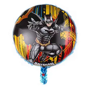 New Batman Aluminum Foil Superhero Balloon Cartoon Batman Kids Birthday Party Decoration Balloon Set