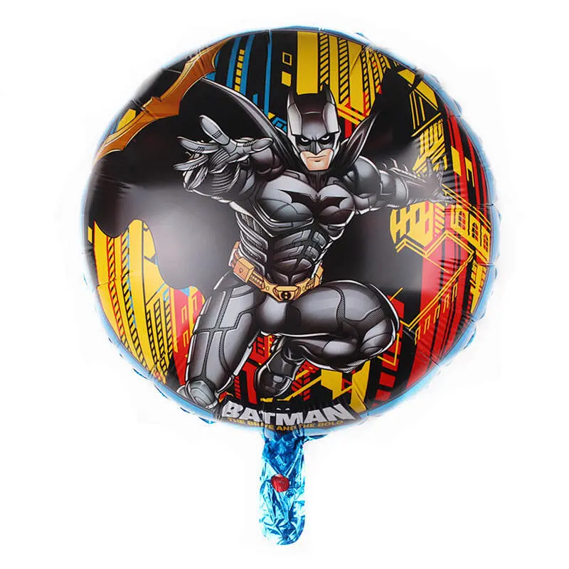 New Batman Aluminum Foil Superhero Balloon Cartoon Batman Kids Birthday Party Decoration Balloon Set