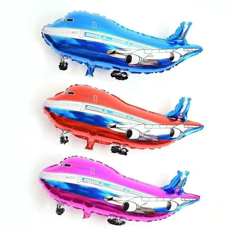 Supply Custom Cartoon Airplane Foil Balloons Plane Shaped Helium Balloons