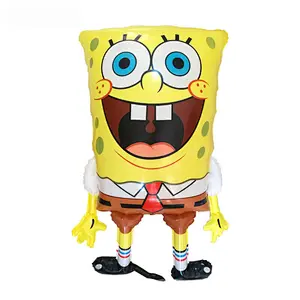 Cartoon Character SpongeBob Birthday Decoration Balloon Set Kids Toy SpongeBob Foil Balloon For Birthday Party Show Decoration SpongeBob Balloons