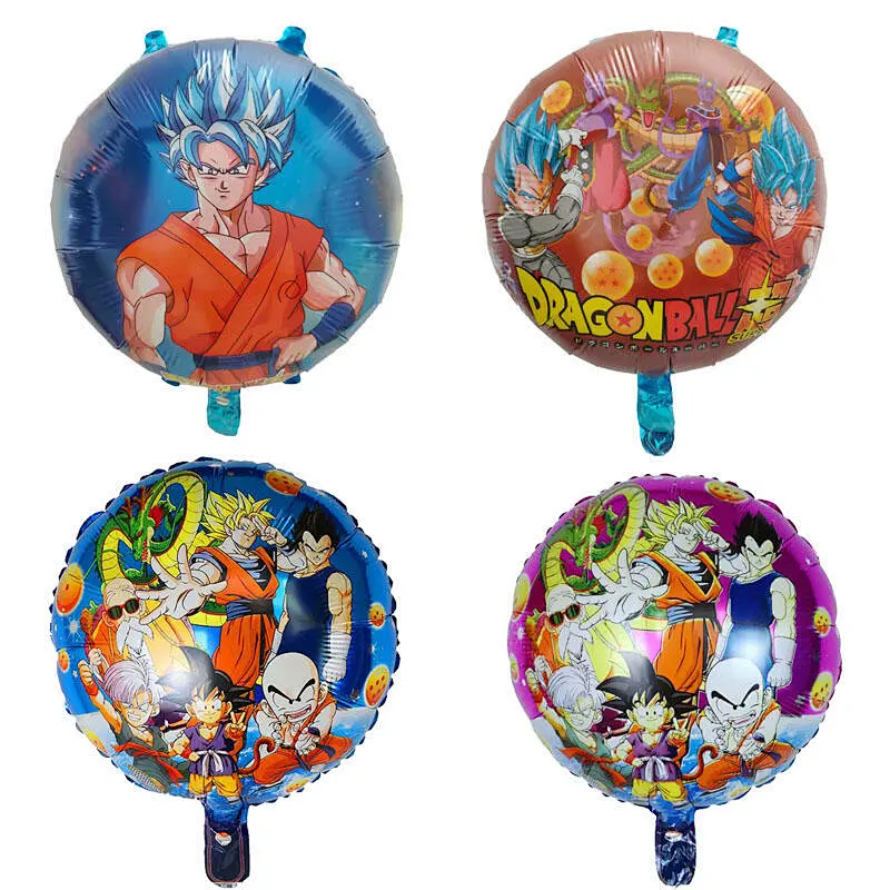 18 Inch Cartoon Character Anime Round Foil Balloon Helium Balloon Birthday Party Decoration Kids Toys Balloons