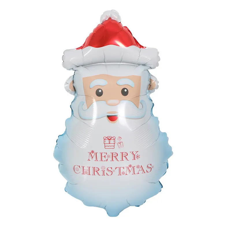 New Cartoon Christmas Globos Deer Bear Santa Claus Aluminum Foil Balloons Merry Christmas Party Decoration Balloons
