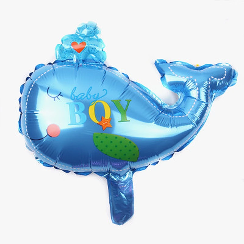 Mini trumpet ocean dolphin hippocampus fish aluminum film birthday party decoration layout wedding wedding room balloon