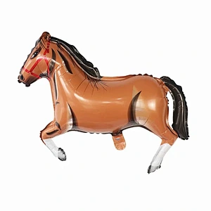 Wholesale Horse Shaped Foil Balloon Cartoon Animal Foil Balloons Galloping Horse For Children's Birthday Party Decoration Toys