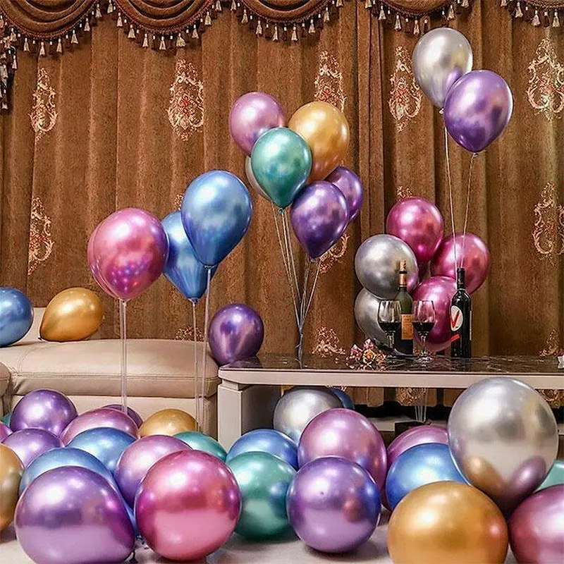 Party&wedding high quality Metal balloon colorful peal metallic latex balloons decoration Chrome balloons