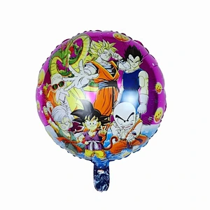 18 Inch Cartoon Character Anime Round Foil Balloon Helium Balloon Birthday Party Decoration Kids Toys Balloons