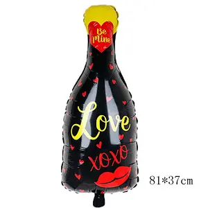 Lagrge wine Whiskey Bottle foil Balloon 30 years old Happy Birthday Party Decor Aged To Perfection holiday Theme supplies