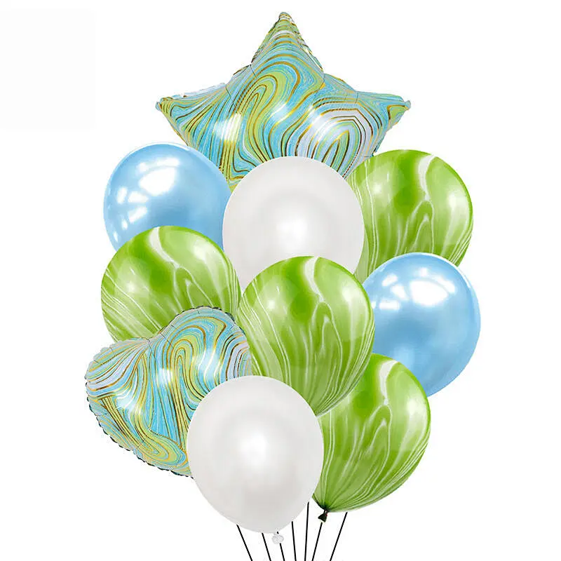 18 Inch Agate Confetti Birthday Balloon Set Agate Aluminum Balloon Set For Wedding Ceremony Party Decoration