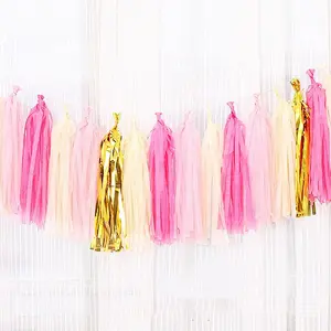 Balloons Glitter Paper Tassel For Party Decoration Supplies Balloon Accessories