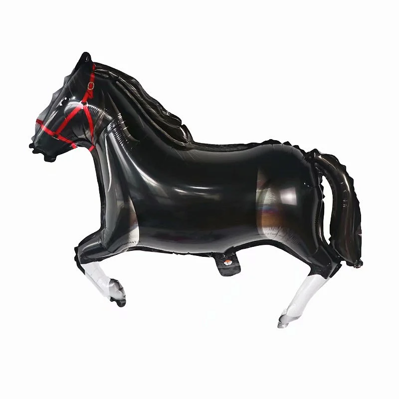 New Design Cartoon Animal Foil Balloon Horse Shaped Balloons Children's Birthday Party Decoration Toys