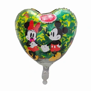 Hot Sales 18 Inch Mickey Minnie Mouse Globos Cartoon Round Heart Foil Balloon Kid's Birthday Party Decorations Toys Balloons