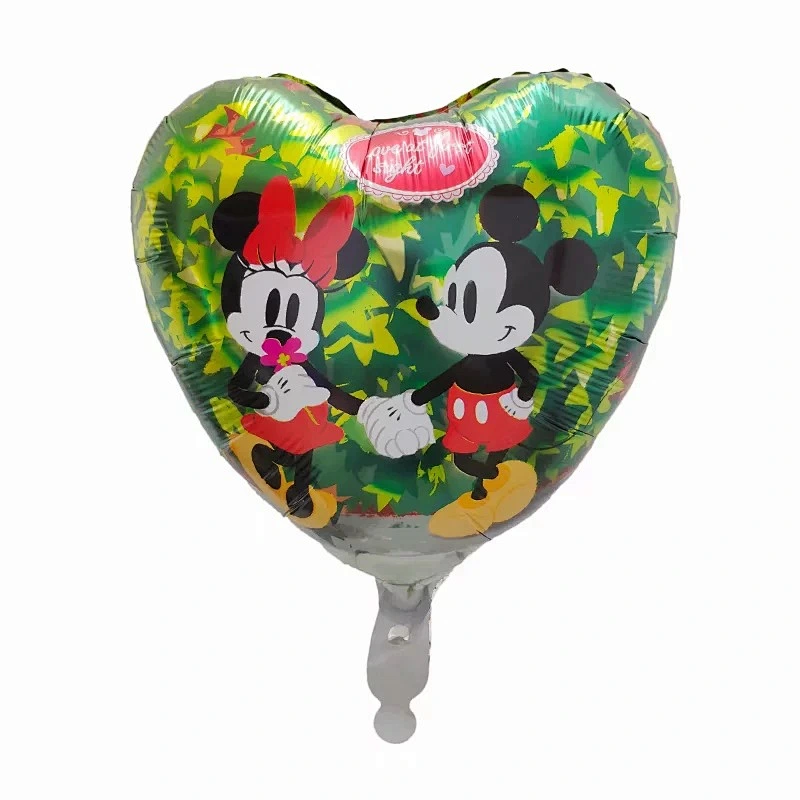Hot Sales 18 Inch Mickey Minnie Mouse Globos Cartoon Round Heart Foil Balloon Kid's Birthday Party Decorations Toys Balloons