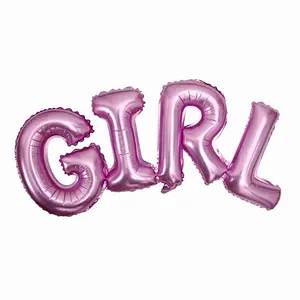 Wholesale Letter BOY GIRL foil Balloons Birthday Party Baby Shower Decoration Gender Balloon