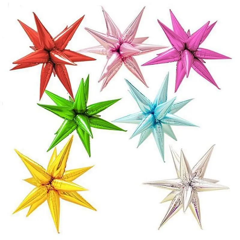 Cheap DIY Gold Star Balloon For Wedding Ons Birthday Party Globos Air Ballons Water Drop Foil Balloons 4D Explosion Balloon