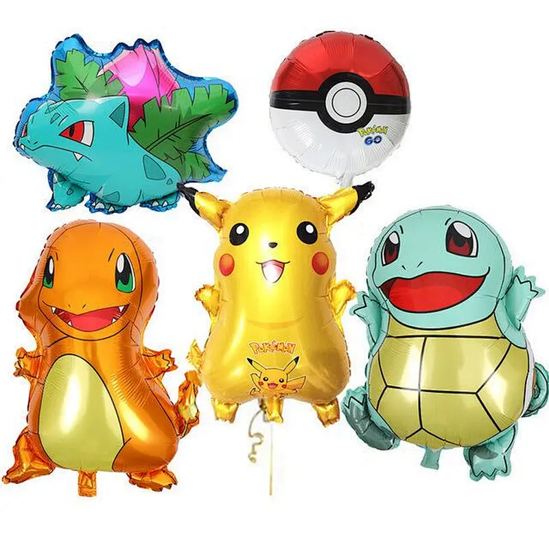 Hot sell 18inch cartoon character balloon Pikachu helium foil Pokemon balloons party decoration child's room decoration