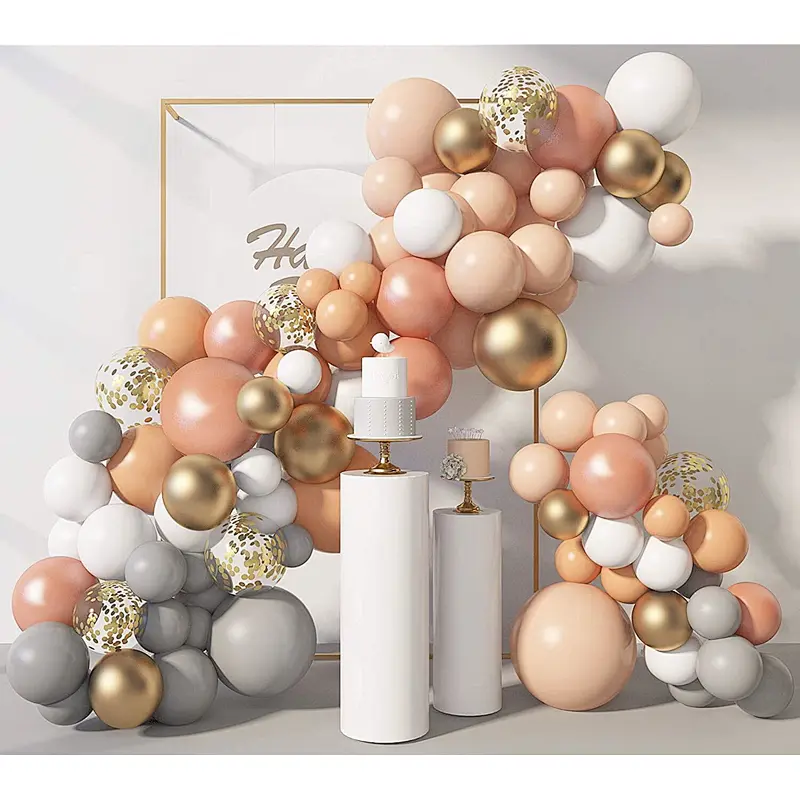 balloon arch kit supplies peach latex balloon for baby shower girls birthday party decoration