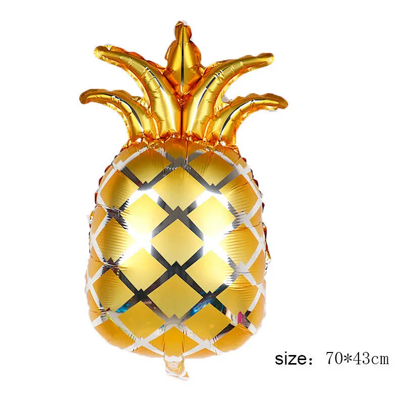 Fruit foil balloon Strawberry cactus Theme Birthday Party shape fruit ballon Avocado Tropical Hawaii decorations
