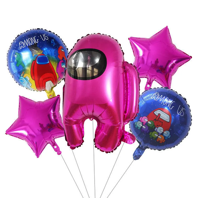 Among Us Game Theme Balloon Set Globos Kids Toys Balloons For Birthday Party Decoration Supplies